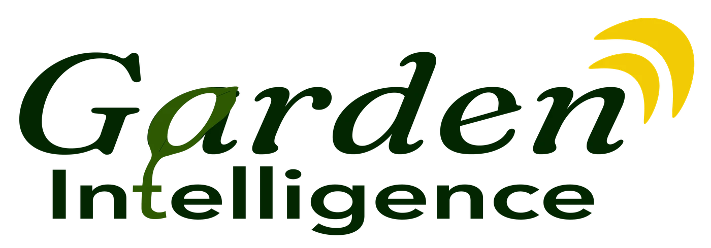 Digitaler Entwurf Schriftzug Garden Intelligence